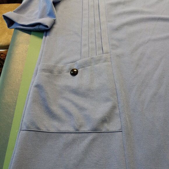 Vintage Lynn Davis Blue Women's 16 RN 16360 Single pocket Dress Cottagecore - Picture 2 of 8